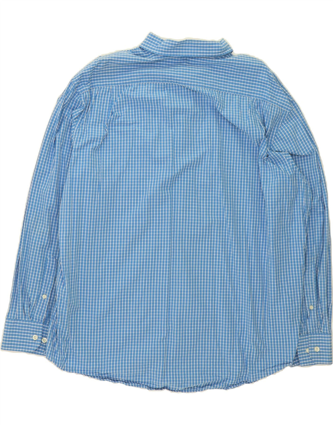 IZOD Mens Shirt 2XL Blue Check Cotton Vintage Izod and Second-Hand Izod from Messina Hembry 