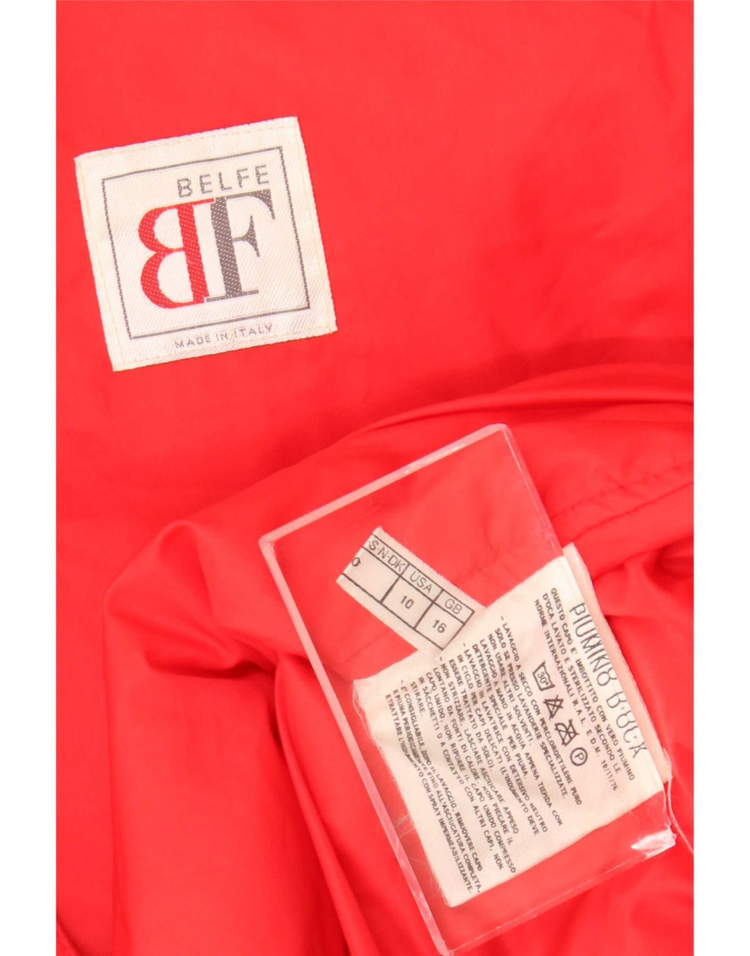 Belfe & Womens Übergroße wattierte Jacke UK 16 Large Rot