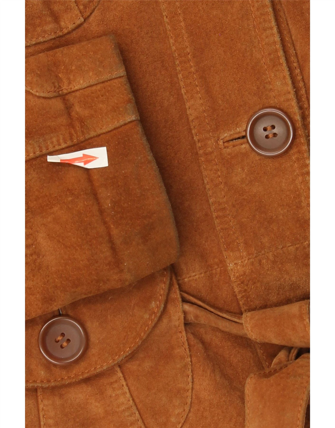 Vero Moda Damen Wildlederjacke UK 10 Small Braunes Leder