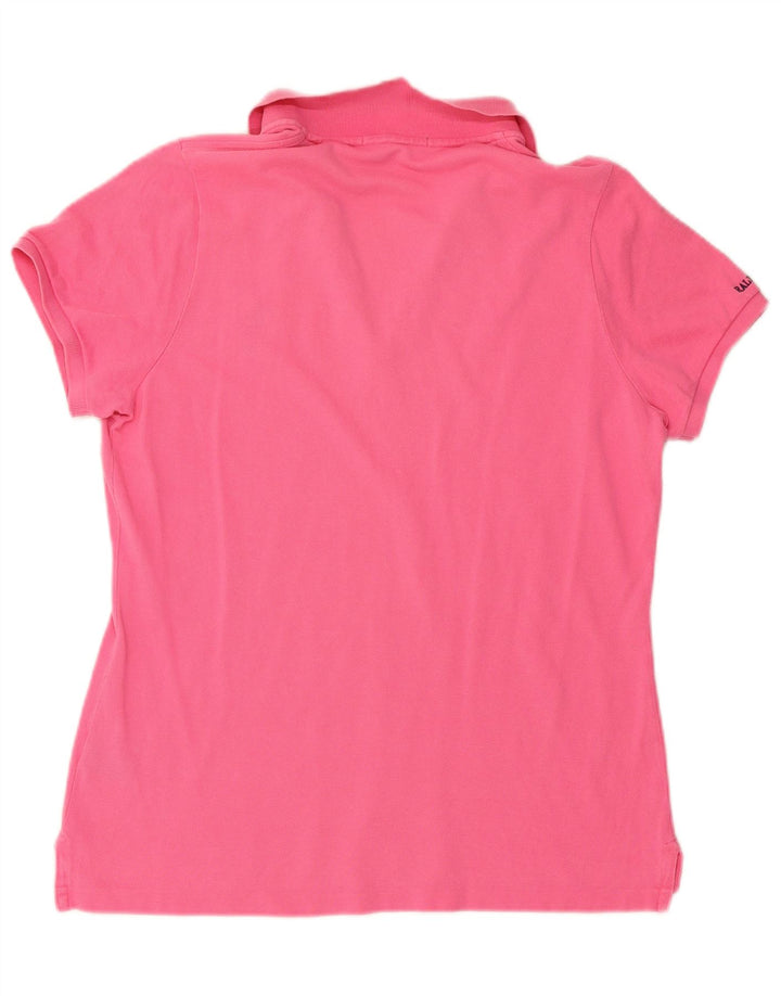 RALPH LAUREN Damen Poloshirt UK 18 XL Rosa Baumwolle