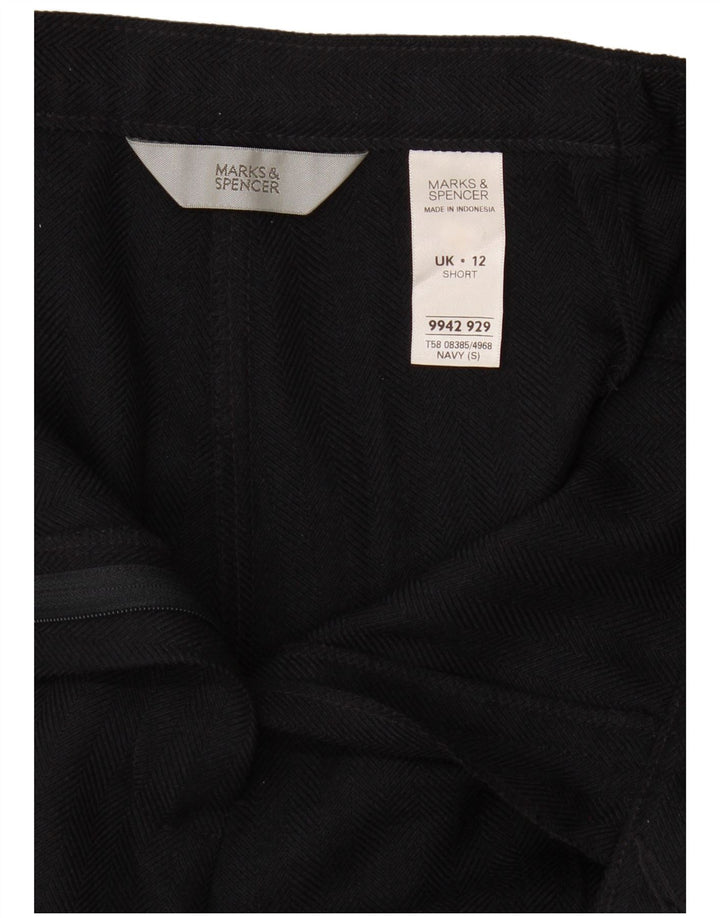 Marks & Spencer Damen Chinohose UK 12 M W30 L27 Marineblau