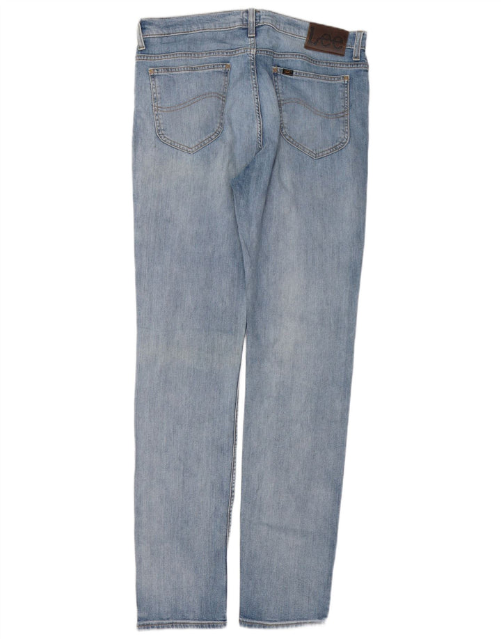 Lee Herren Rider Slim Jeans W34 L34 Blaue Baumwolle