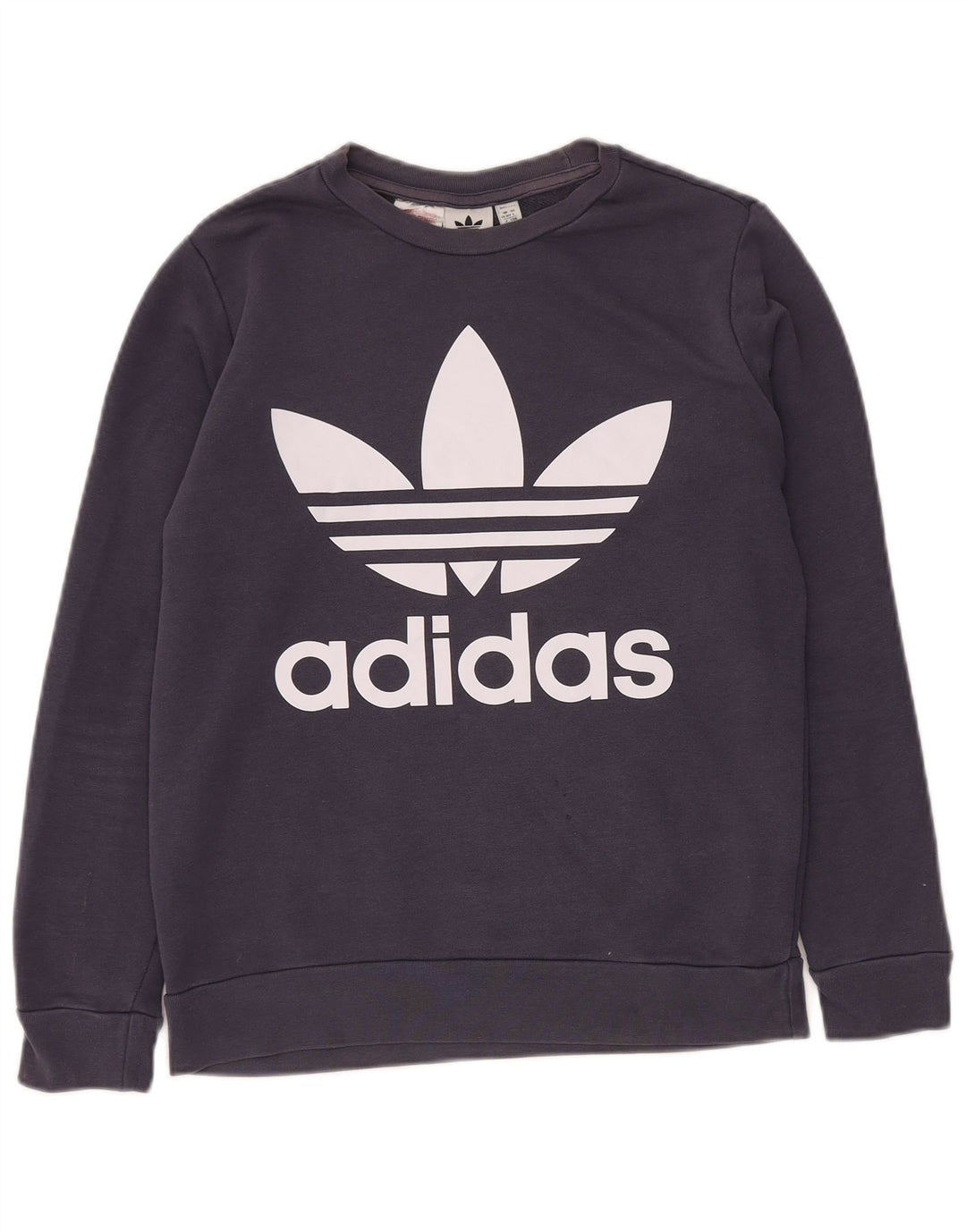ADIDAS Grafik-Sweatshirt für Jungen, 13–14 Jahre, marineblaue Baumwolle