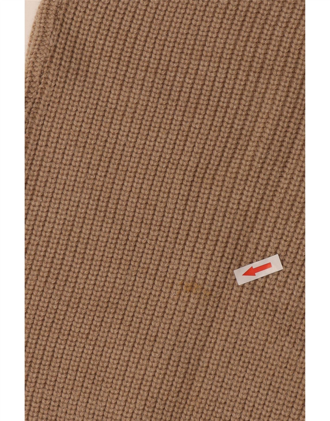 Ferrone Herren-Strickjacke, ärmellos, groß, beige Wolle