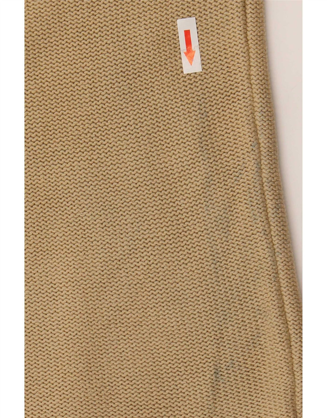 Armani Jeans Herren-Pullover mit Rundhalsausschnitt, Größe S, beige, Baumwolle