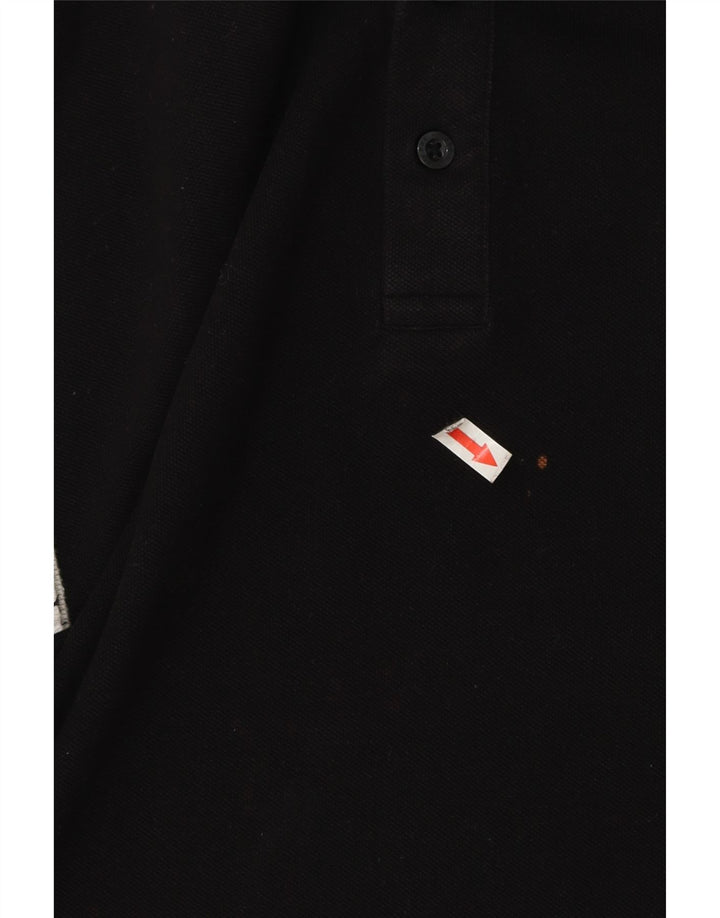 Pierre Cardin Herren Regular Poloshirt XL Schwarz Baumwolle