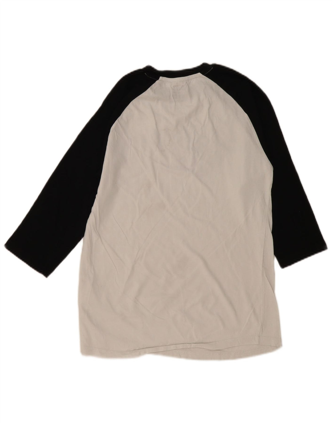 VANS Herren Slim Fit Graphic Top 3/4 Ärmel Small Weiß Colourblock Baumwolle