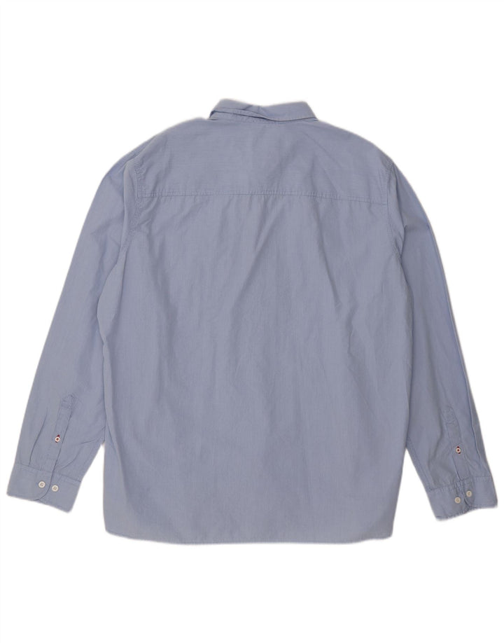 Fat Face Herrenhemd XL, blau kariert, Baumwolle