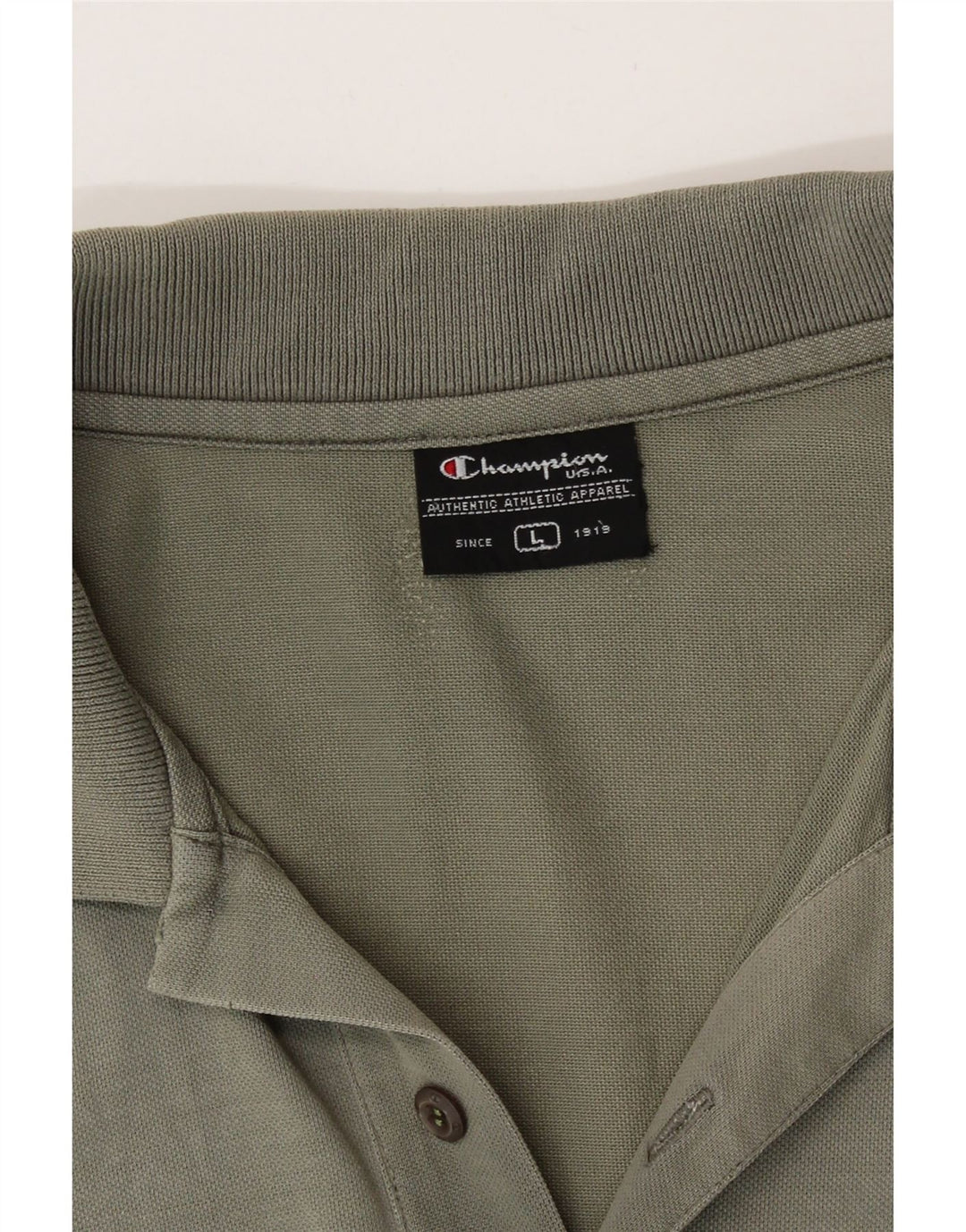 Champion Herren-Poloshirt, groß, Khaki, Baumwolle