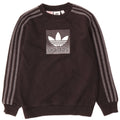 Adidas Jungen Grafik-Sweatshirt-Pullover 9–10 Jahre, schwarze Baumwolle