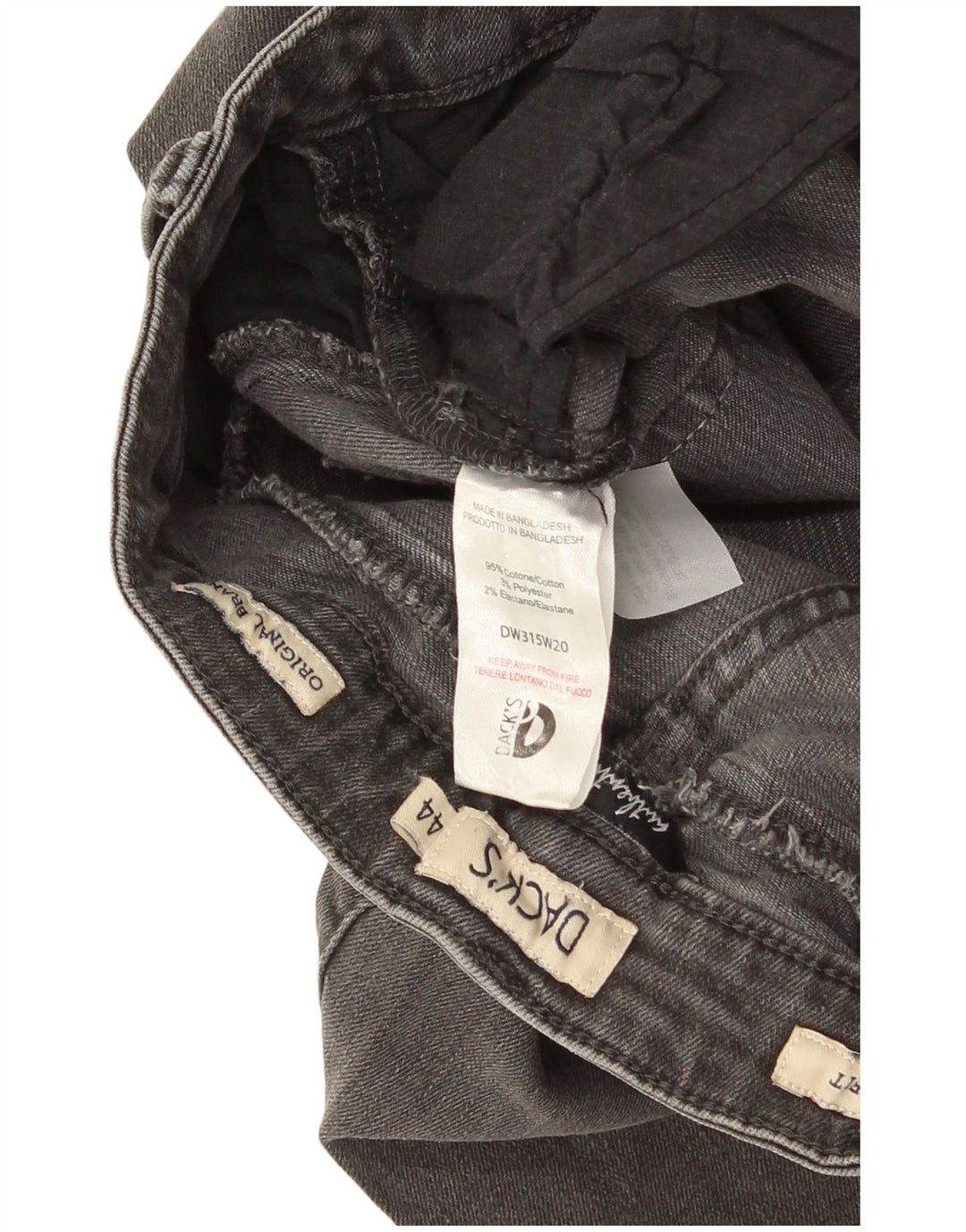 Dack's Damen Skinny Jeans IT 44 Medium W30 L28 Graue Baumwolle
