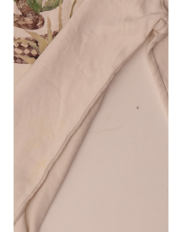 Vans Herren-Sweatshirt mit Grafik, Größe S, weiße Baumwolle