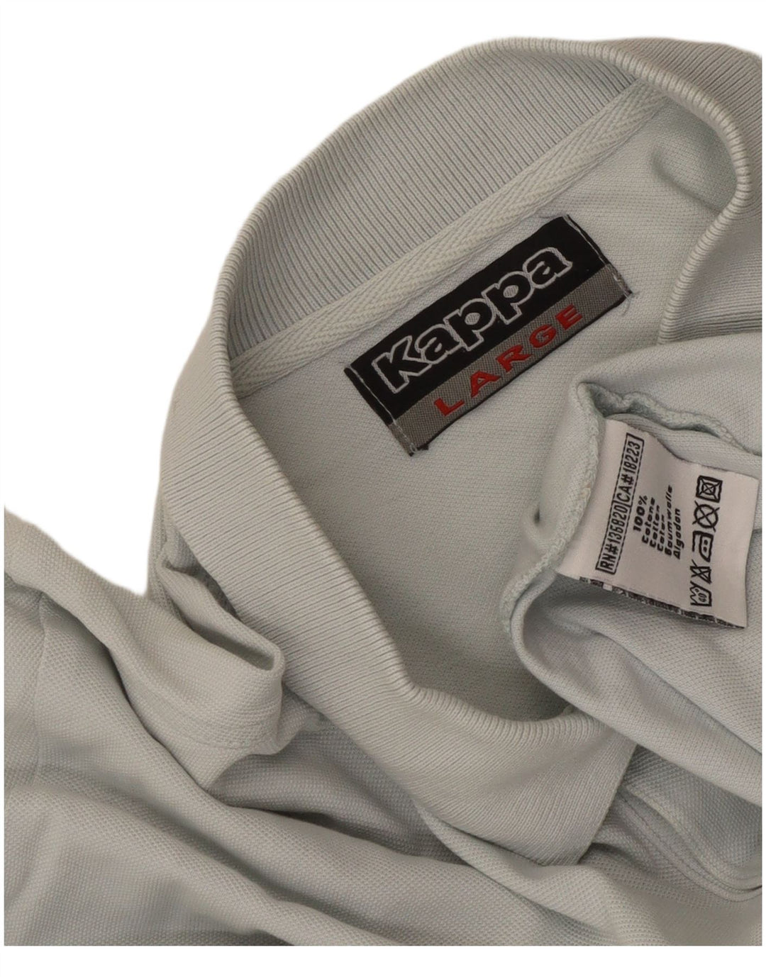 Kappa Herren-Poloshirt, große blaue Baumwolle