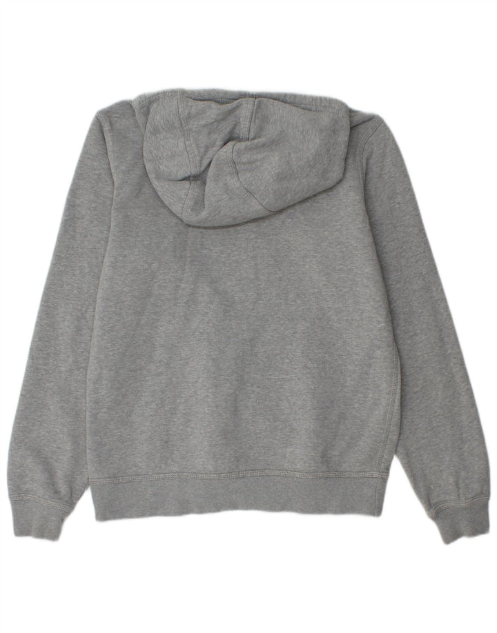 Nike Herren-Kapuzenpullover aus mittelgrau gefleckter Baumwolle