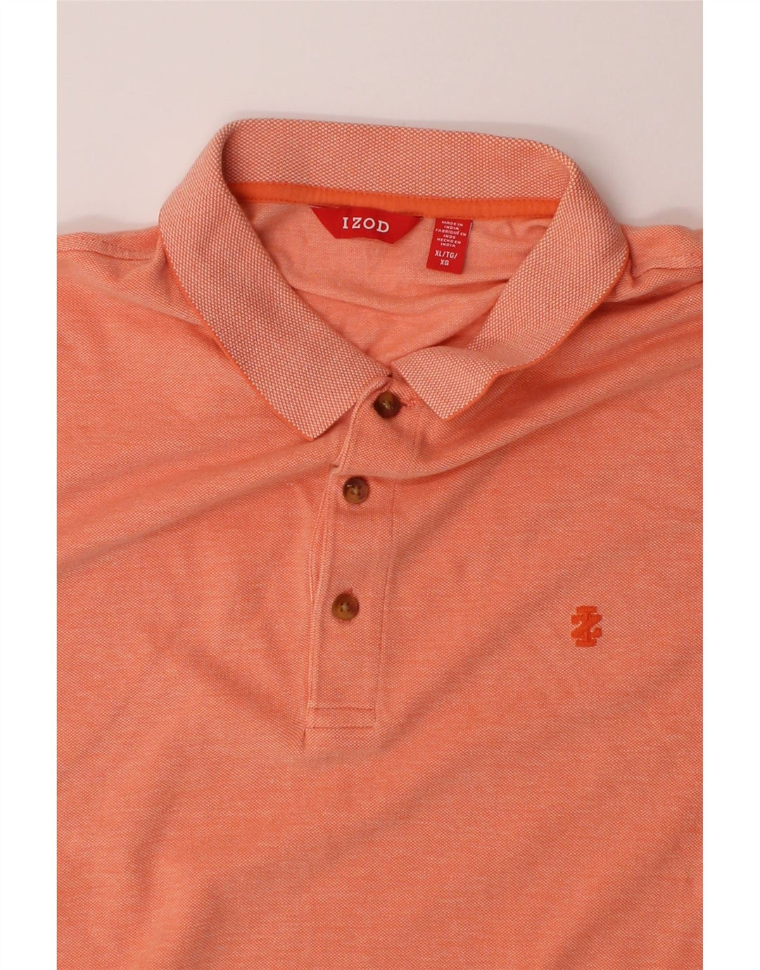 IZOD Mens Polo Shirt XL Orange Vintage Izod and Second-Hand Izod from Messina Hembry 