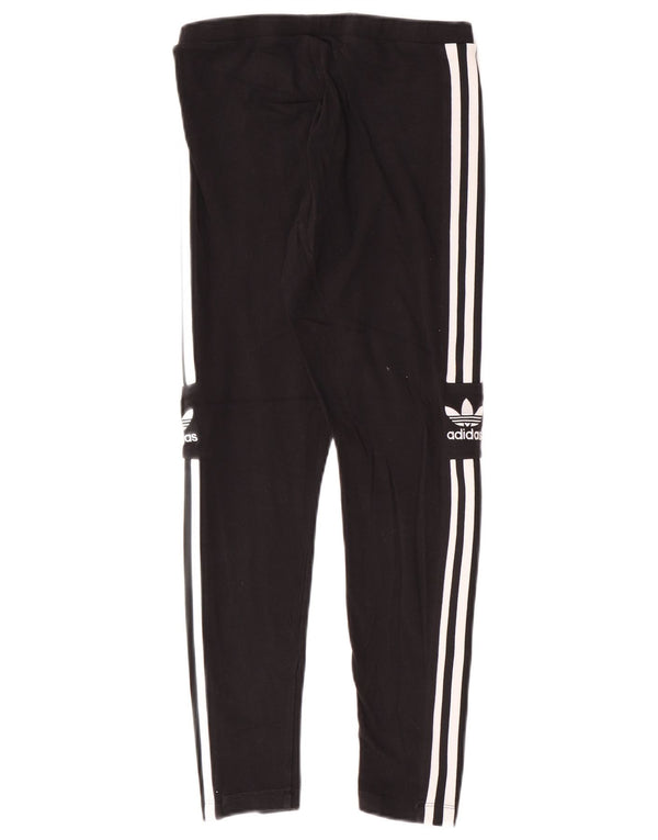 Adidas Damen Graphic Leggings UK 12 Mittelschwarze Baumwolle