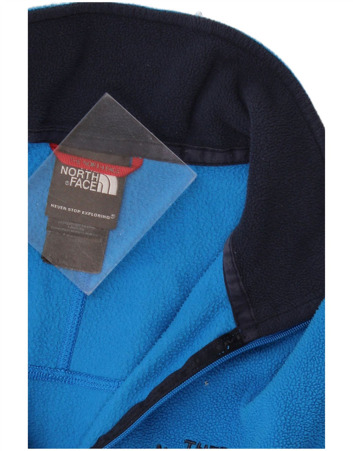 The North Face Herren-Fleecepullover mit Reißverschluss am Hals, Größe S, Blau, Polyester