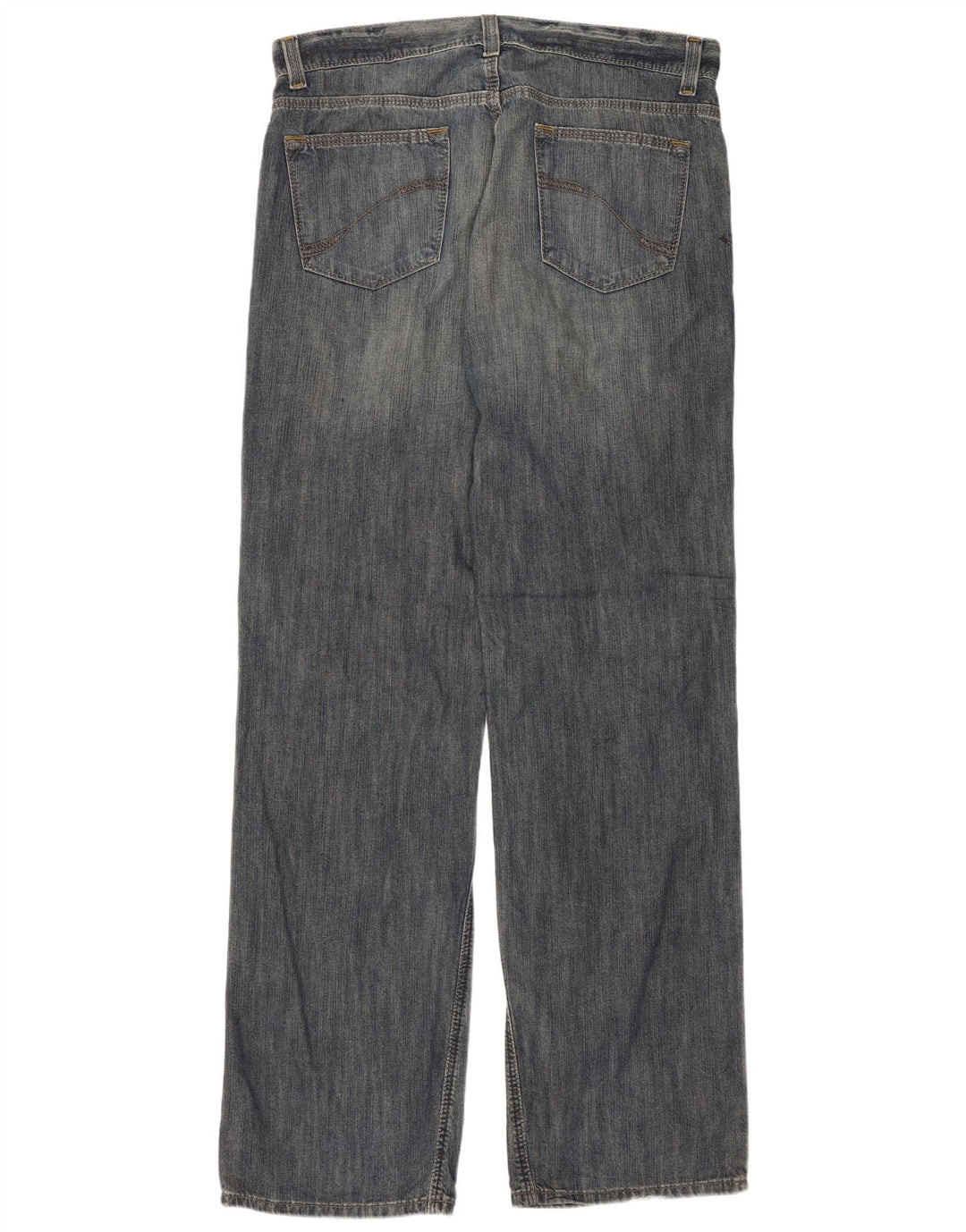 Dkny Herren Straight Jeans W34 L34 Blaue Baumwolle