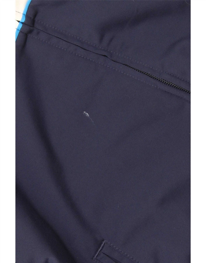 Puma Herren-Trainingsanzug-Top-Jacke, klein, marineblaues Farbblock-Polyester