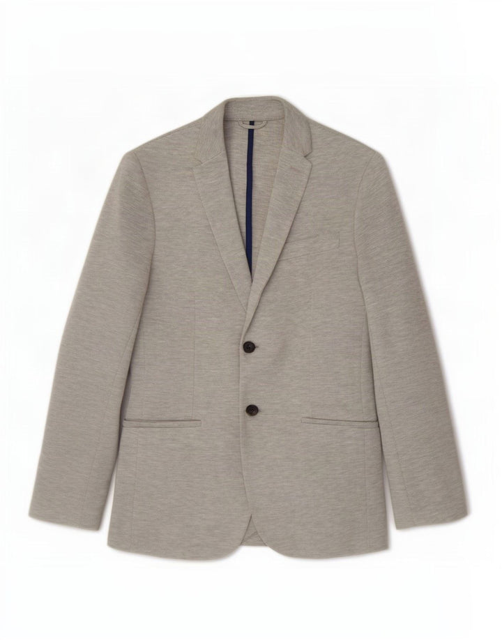 Zara Herren-Blazer mit 2 Knöpfen, Gr. 36, klein, grau meliert