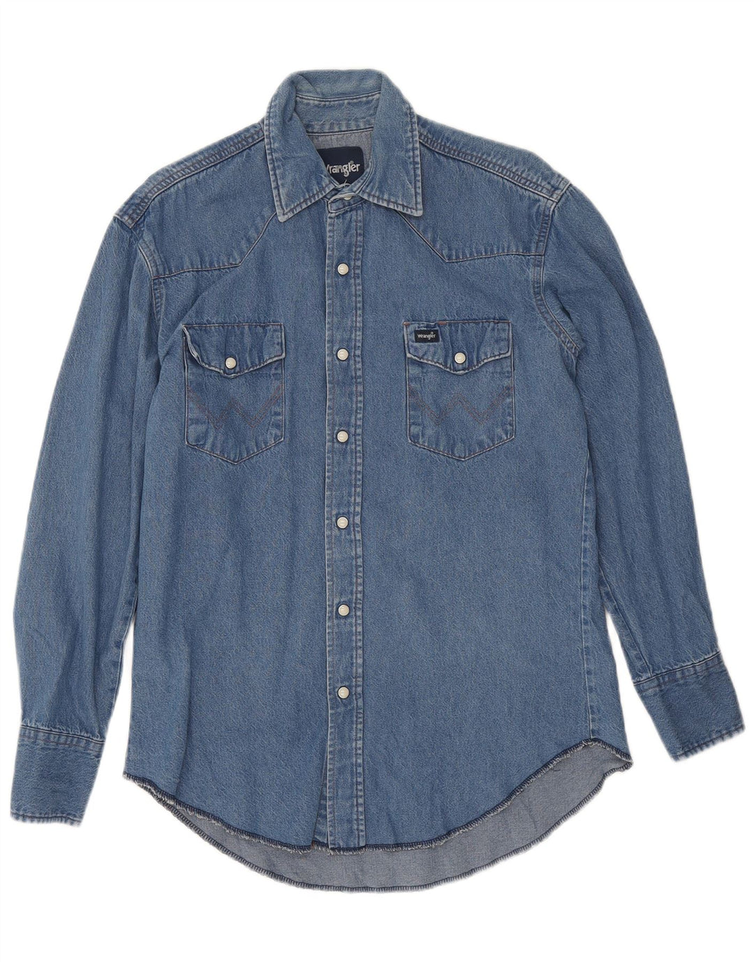 Wrangler Herren Jeanshemd Mittelblau