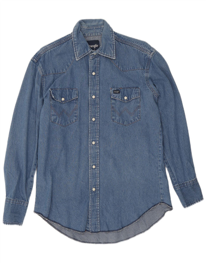 Wrangler Herren Jeanshemd Mittelblau