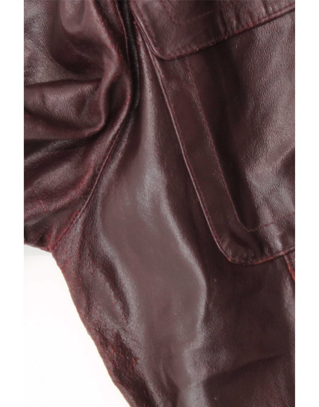 Vintage Herren Lederjacke UK 42 XL Burgund