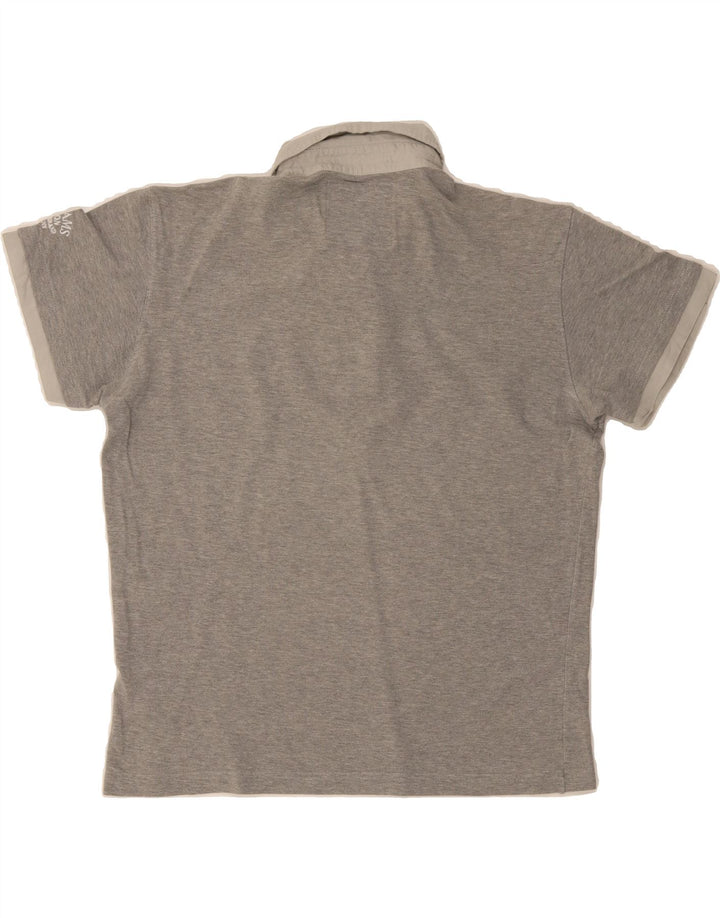 WILLIAMS WILSON Womens Polo Shirt UK 16 Large Grey Cotton Vintage Williams Wilson and Second-Hand Williams Wilson from Messina Hembry 