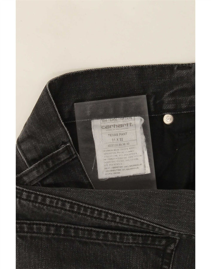 Carhartt Herren Straight Jeans W31 L28 Graue Baumwolle