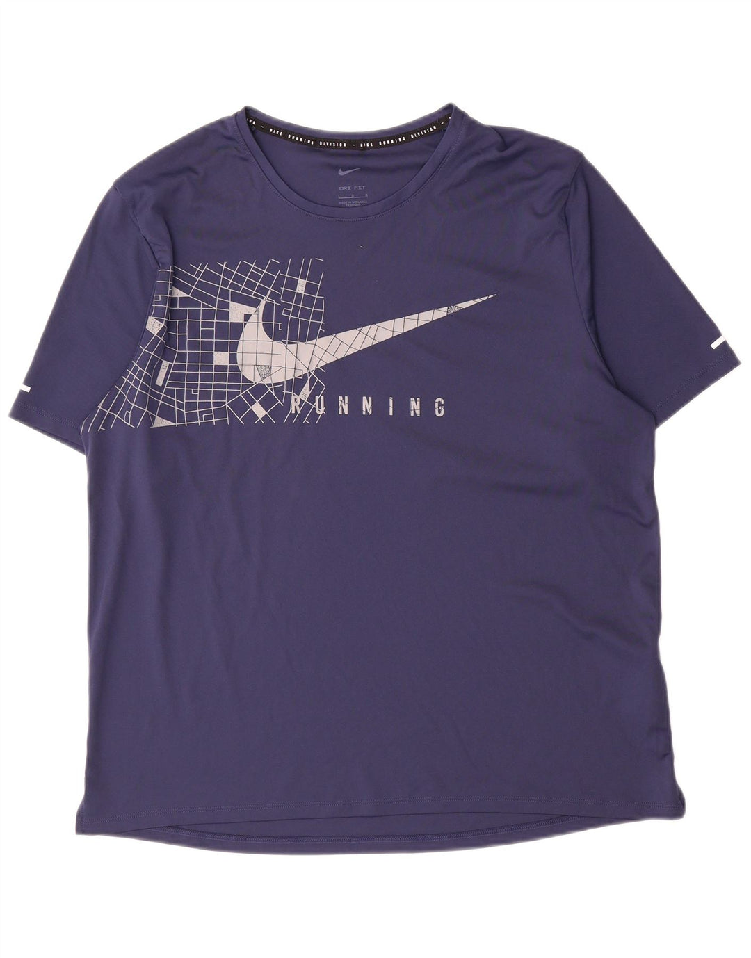 Nike Herren-T-Shirt mit Grafik, groß, Marineblau, Polyester