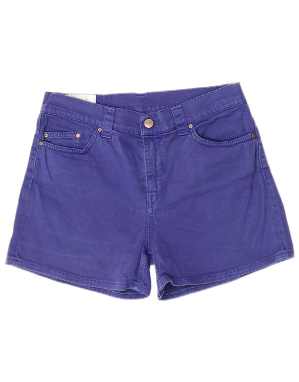 Dondup Damen-Jeansshorts mit normaler Passform, UK 12, Mittel W29, Blau, Baumwolle