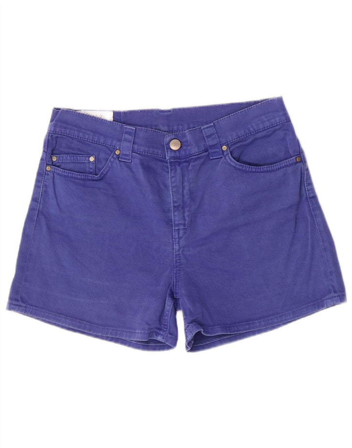 Dondup Damen-Jeansshorts mit normaler Passform, UK 12, Mittel W29, Blau, Baumwolle