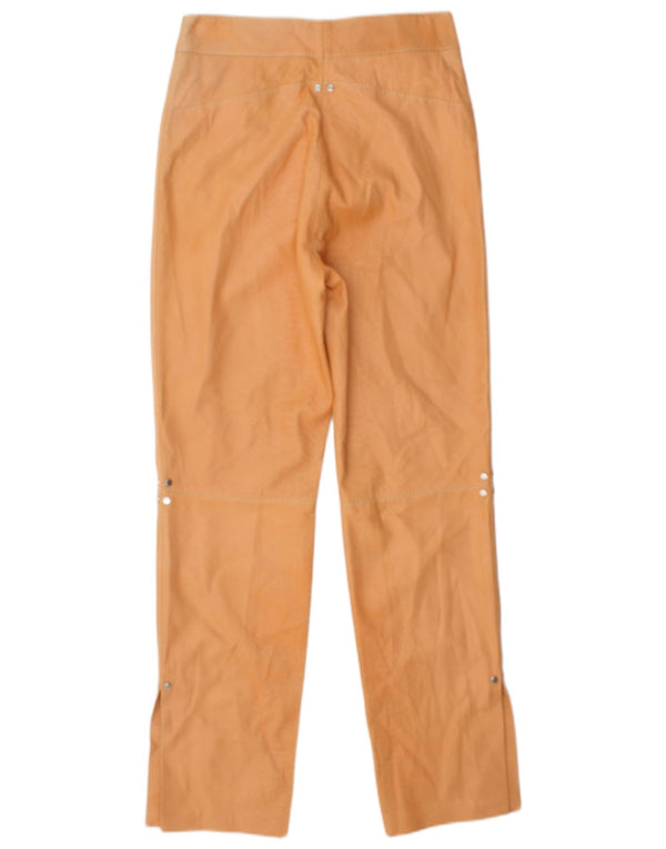Gattinoni Damen gerade Hose IT 42 Medium W28 L29 Orange Animal Print