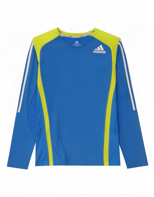 Adidas Herren Climacool Regular Fit Top Langarm Großes Blau Farbblock