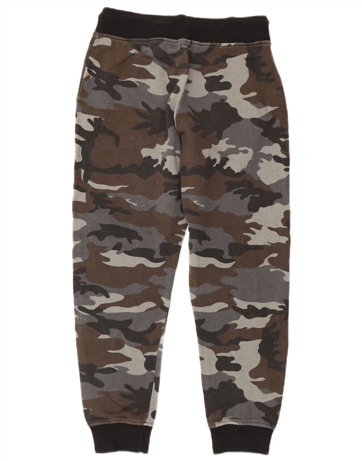 Converse Herren-Trainingshose, Jogginghose, große graue Camouflage-Baumwolle