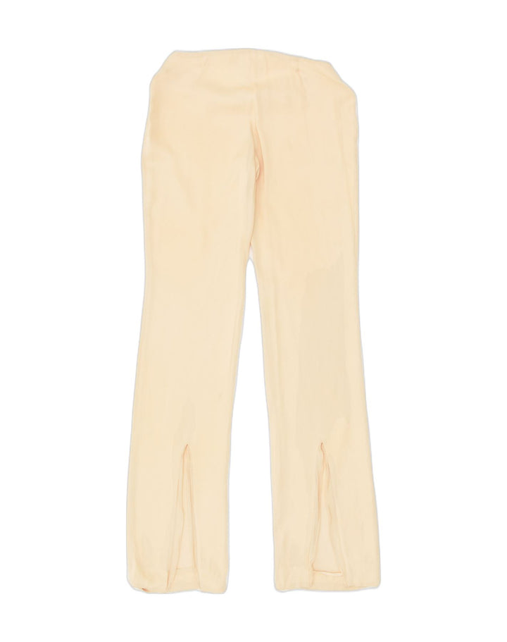 MARINA BABINI Womens Bootcut Casual Trousers IT 42 Medium W28 L34 Beige | Vintage Marina Babini | Thrift | Second-Hand Marina Babini | Used Clothing | Messina Hembry 
