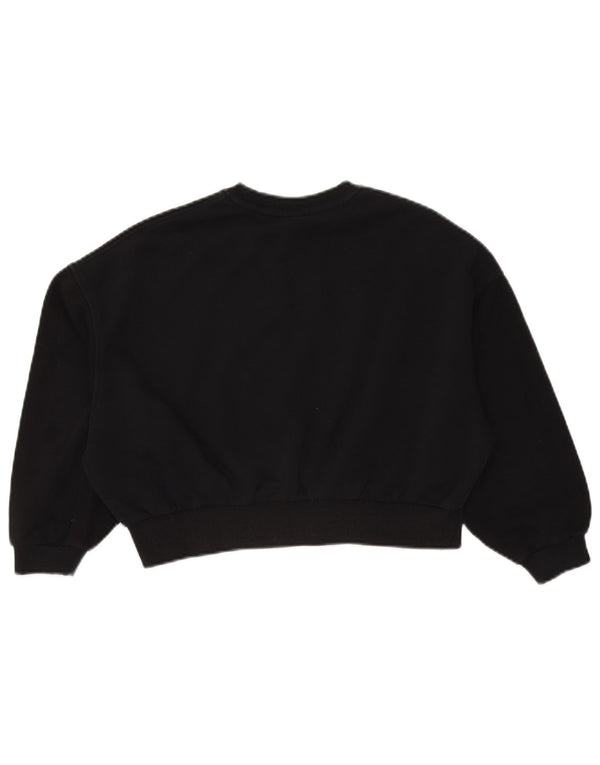 Nike Mädchen-Pullover, übergroßer Crop-Sweatshirt, 10–11 Jahre, mittelschwarz