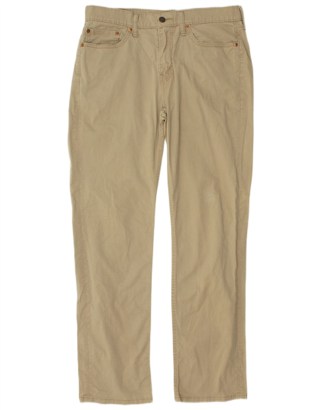 LEVI'S Herren gerade Chinohose W32 L32 Beige Baumwolle
