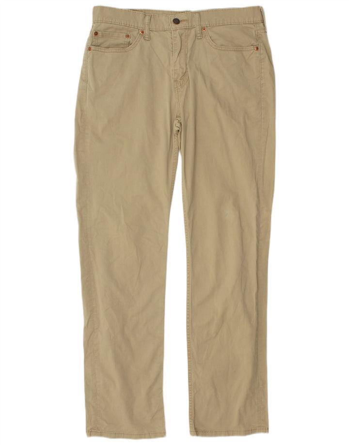 LEVI'S Herren gerade Chinohose W32 L32 Beige Baumwolle
