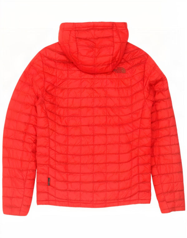 The North Face Mens Hooded Padded Jacket UK 36 Small Red Nylon