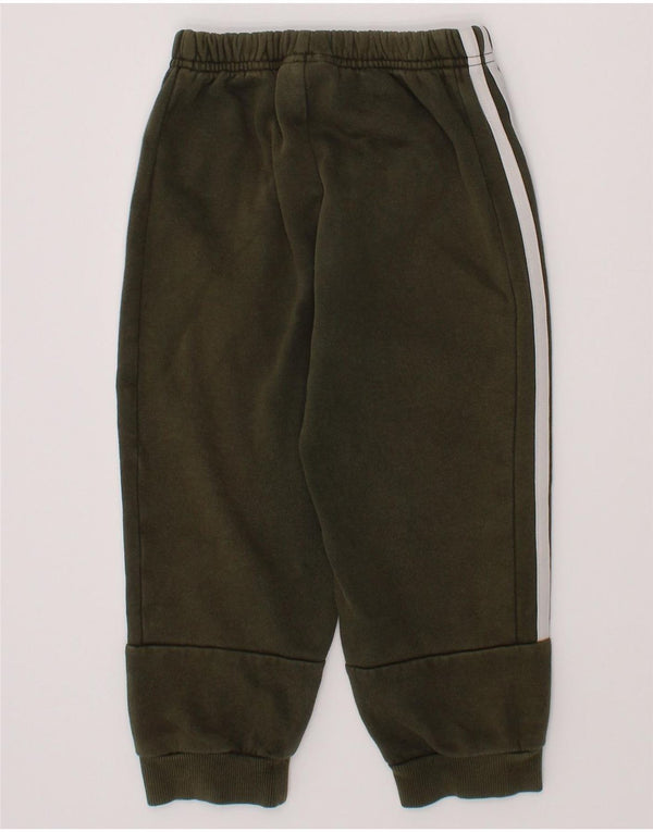 ADIDAS Jungen-Trainingshose, Jogginghose, 2–3 Jahre, Khaki, Baumwolle
