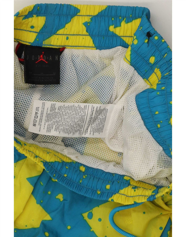 Jordan Herren-Badeshorts aus mittelblauem, geometrischem Polyester