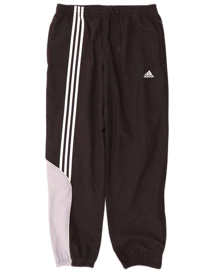 ADIDAS Herren-Trainingshose, Jogginghose, Größe 40/42, Mittelschwarz, Farbblock