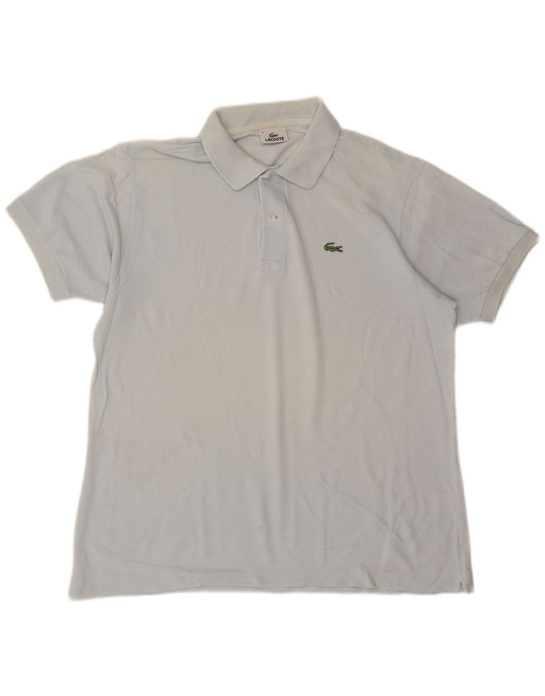 Lacoste Herren-Poloshirt, Größe 5, groß, blaue Baumwolle