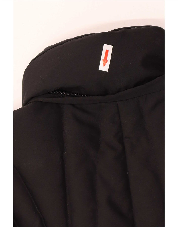 Sergio Tacchini Damen Wattierter Mantel IT 46 Large Schwarz