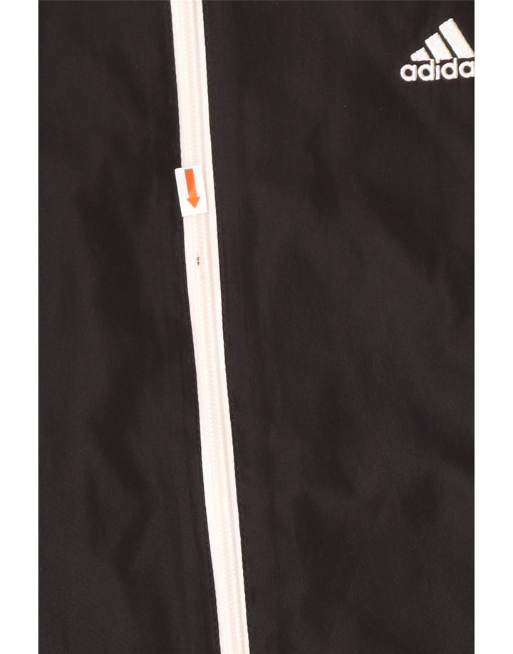 Adidas Herren Trainingsanzug Top Jacke UK 40/42 Medium Schwarz Polyester