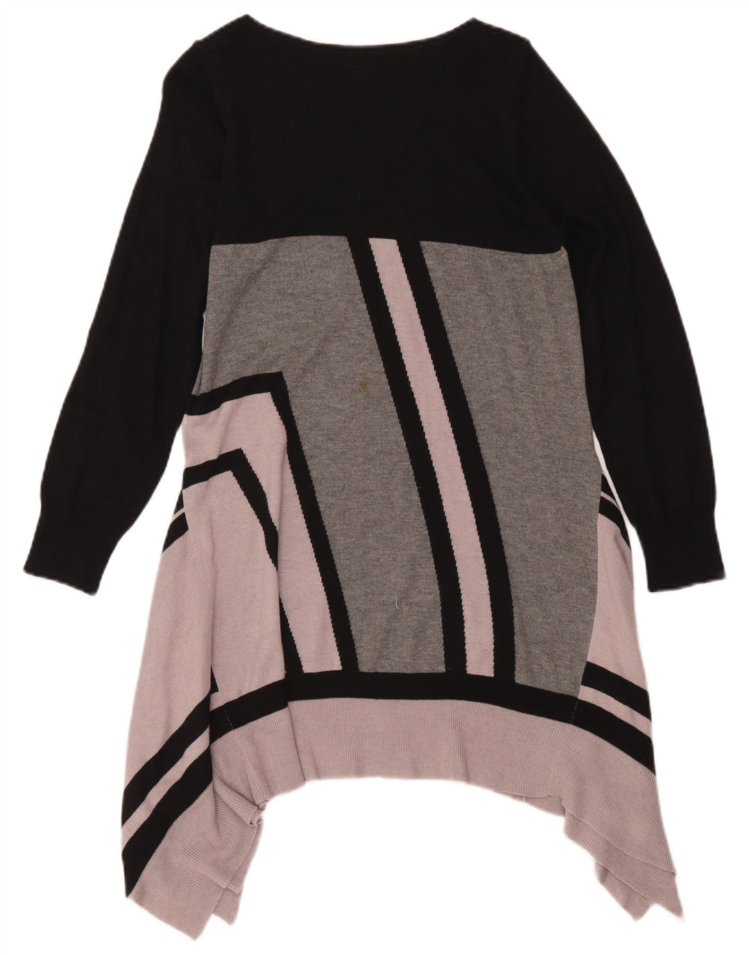 Marks & Spencer Damen Strick-Tunikakleid UK 14 Mittelrosa Farbblock