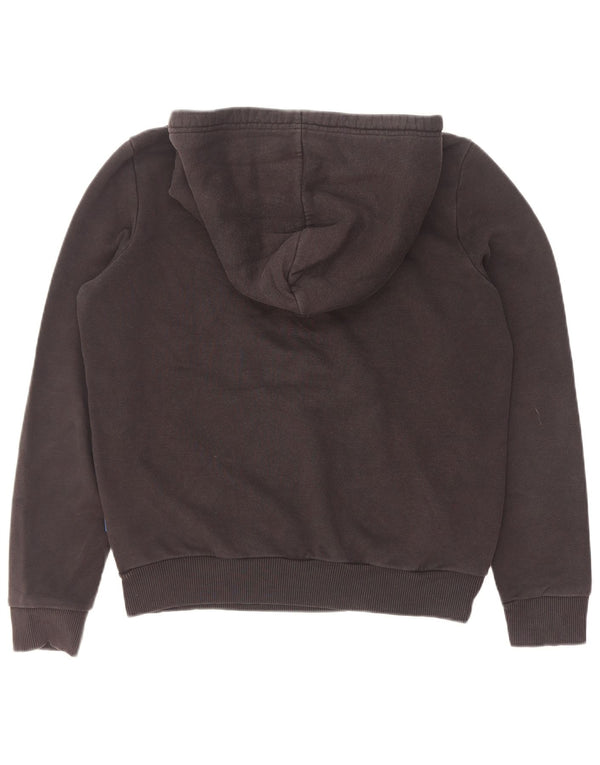 Adidas Damen Graphic Hoodie Pullover UK 14 Große schwarze Baumwolle