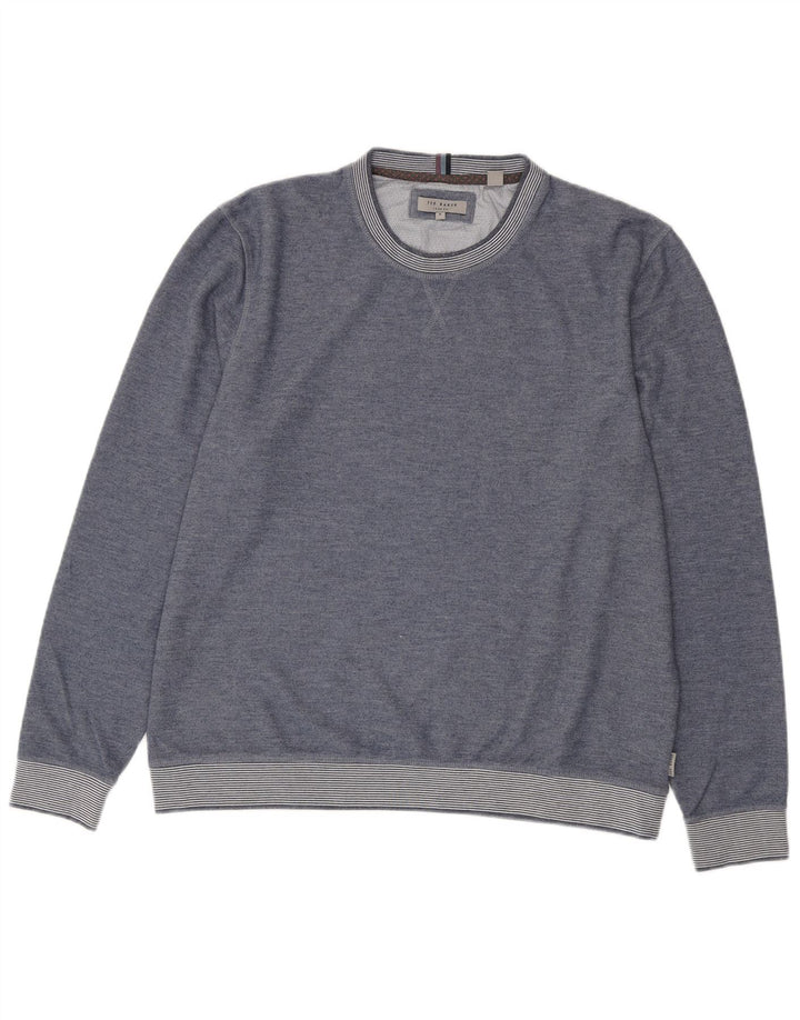 TED BAKER Womens Sweatshirt Jumper Size 6 2XL Blue Polyester