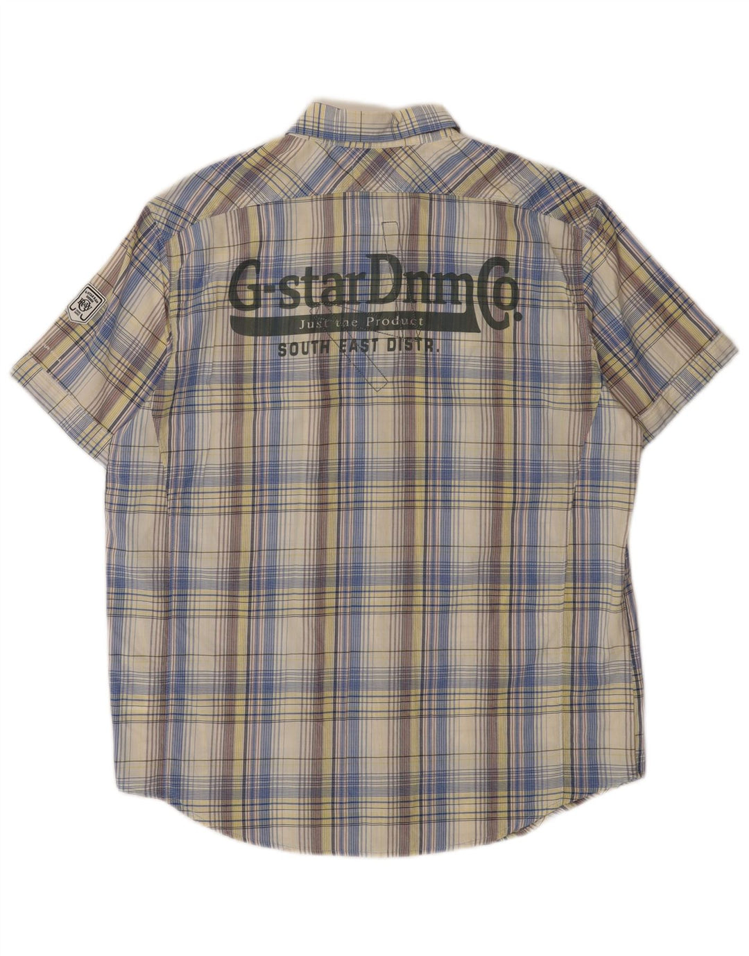 G-Star Herren Graphic Short Sleeve Shirt XL Mehrfarbig karierte Baumwolle